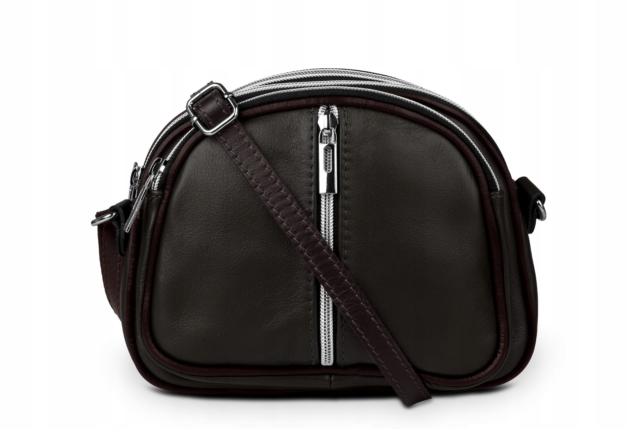 Kožená kabelka Vera Pelle Mateo Choco