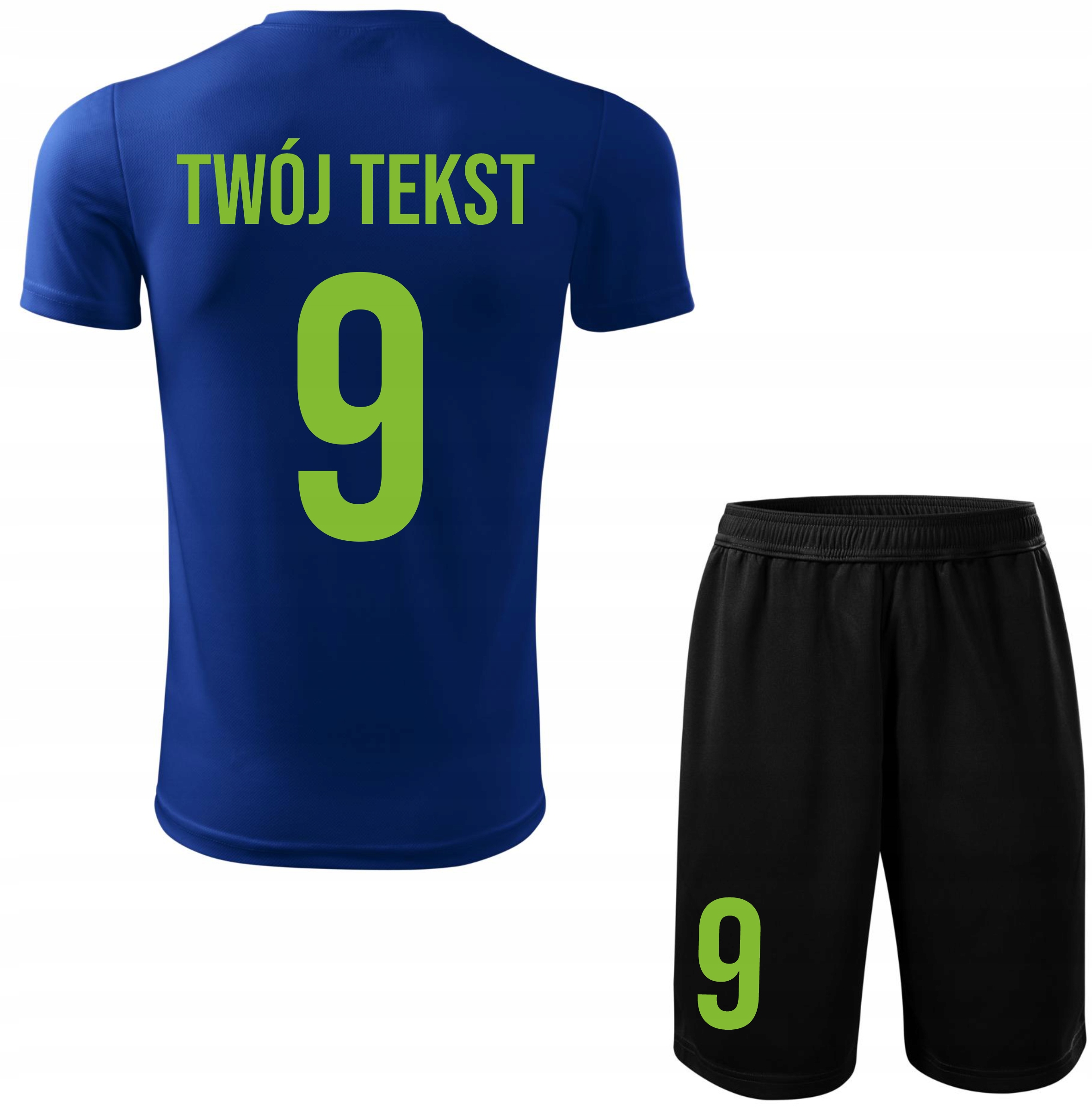 Strój piłkarski Z Własnym Napisem i Numerem komplet Z Nadrukiem na Wf 158