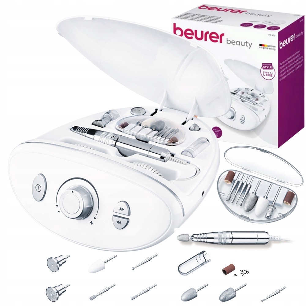 Bruska Na Nehty Profesionální Sada Na Manikúru Pedikúru Beurer MP100