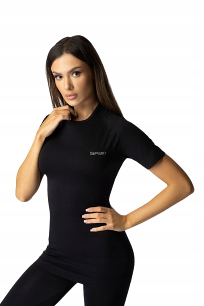 Spaio Koszulka damska termoaktywna z krótkim rękawem Alpha czarna r. M