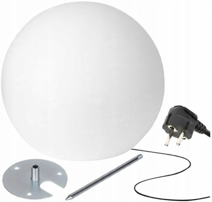 

Lampa Ogrodowa Kula Świecąca Stojąca E27 IP44 45cm
