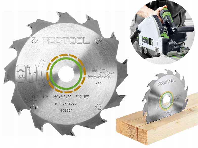 Tarcza pilarska Wood Rip Cut Hw 160x2,2x20 PW12 Panther