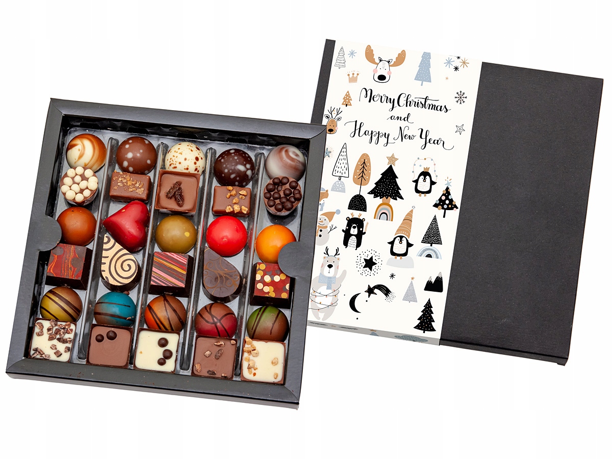 Levně Bonboniéra na Vánoce Mikuláše 250 g dárek čokolády