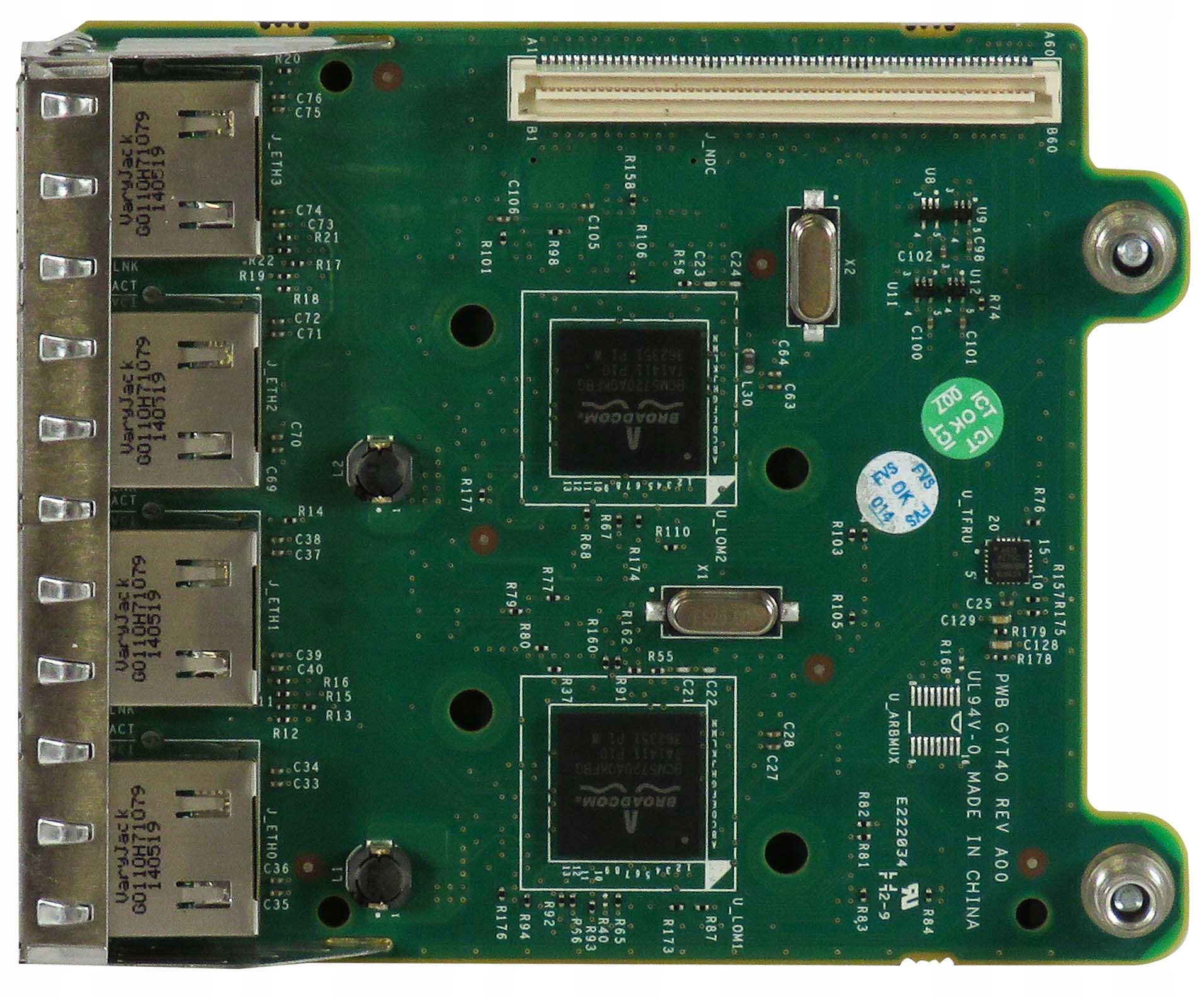 Dell 0FM487 Čtyřportový 1GbE R720 R820 R920