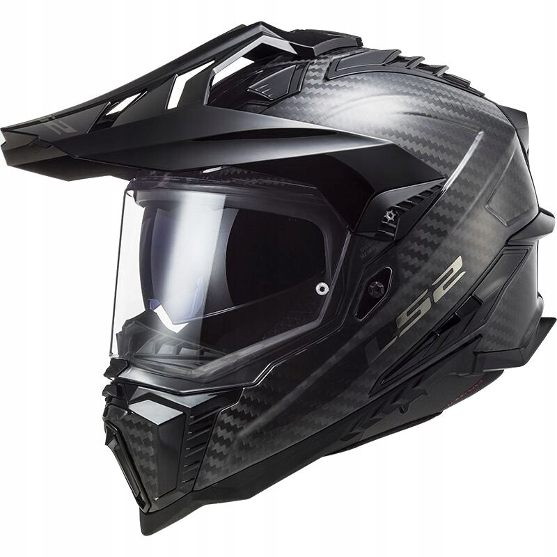 LS2 MX701 Explorer C Solid Carbon enduro crossová prilba M