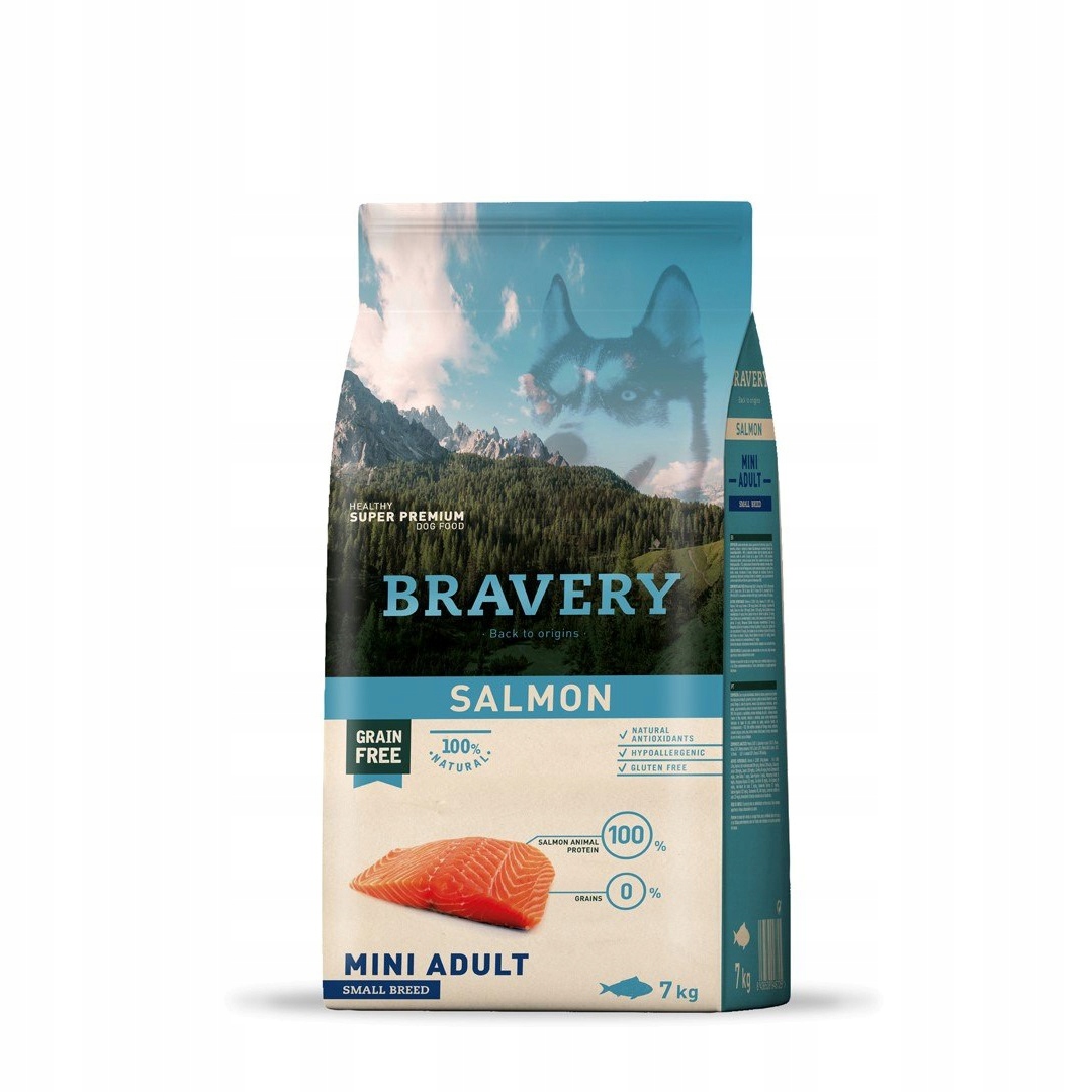 Bravery Dog 7 Kg Adult Mini Salmon Łosoś