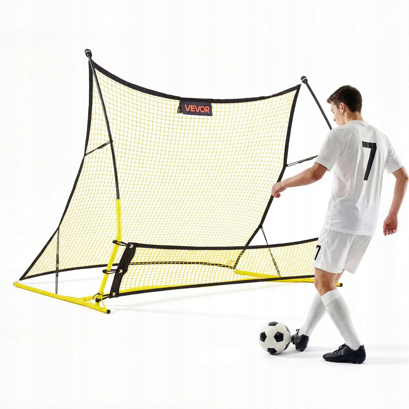 Fotbalová branka rebounder síť trenažér odrážedlo 2v1 183x130 cm do zahrady