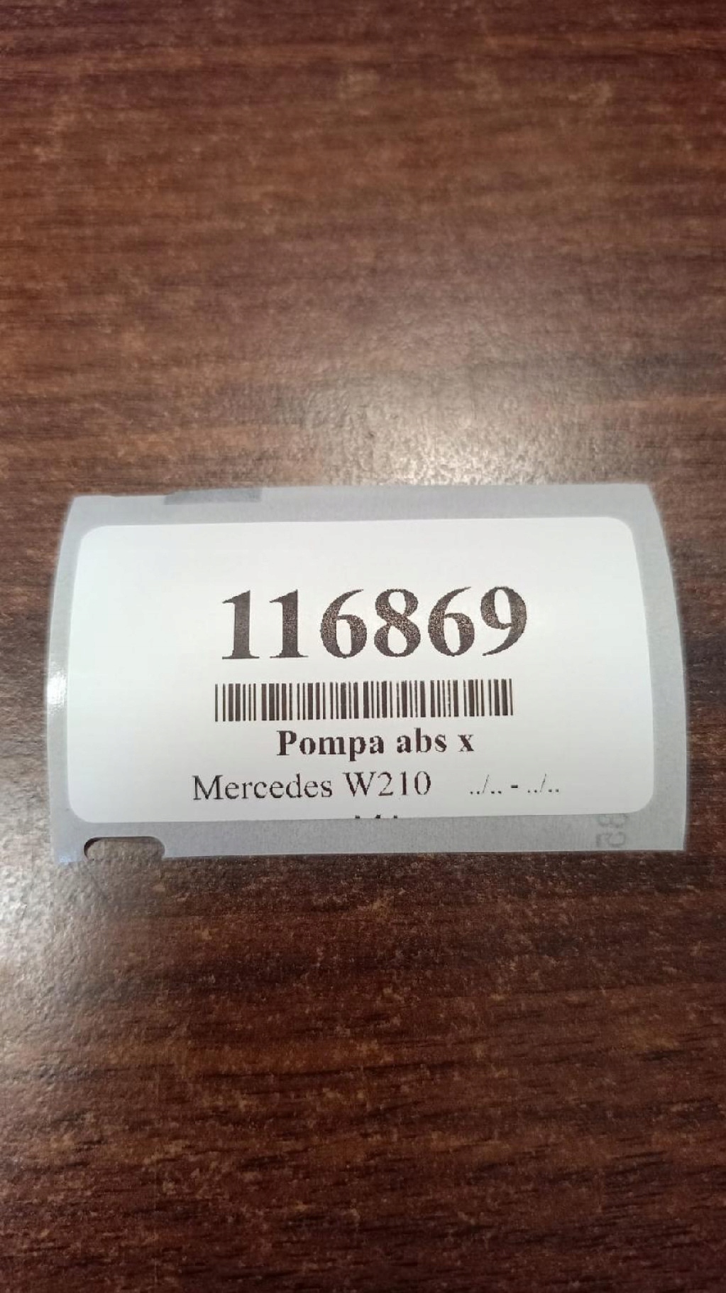 MERCEDES W210 2.9 D Pompa ABS 0265217401