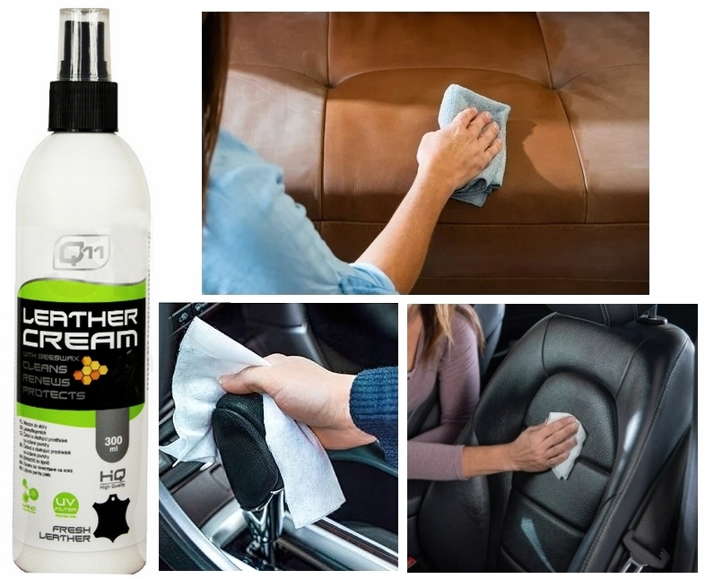 Mleczko do Skóry środek do konserwacji czyszczenia Wosk Carnauba 300ml Pl