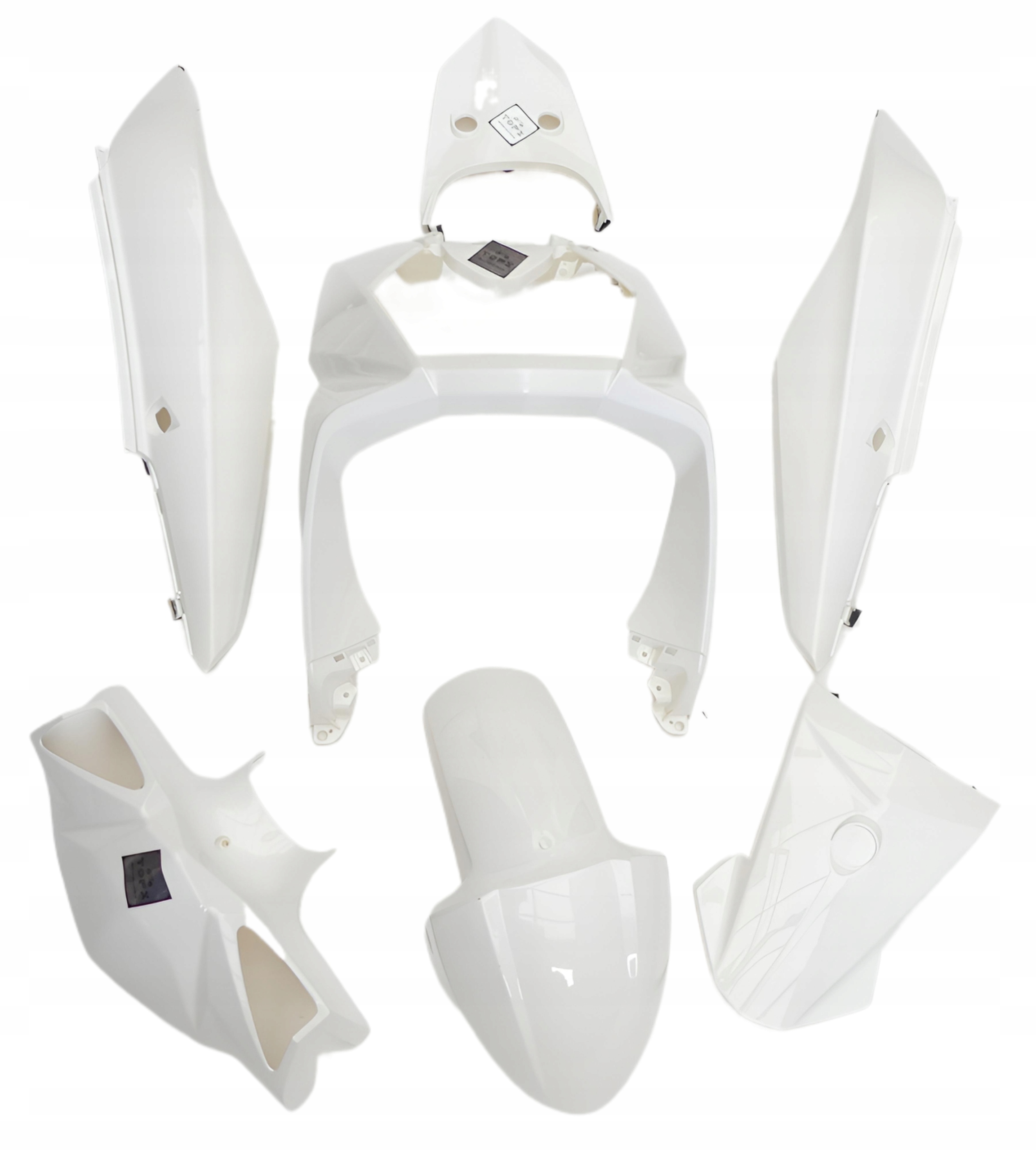 Sym Orbit III 3 20+ sada větráků, oblečení, kryty, víčka, lebka, bílá