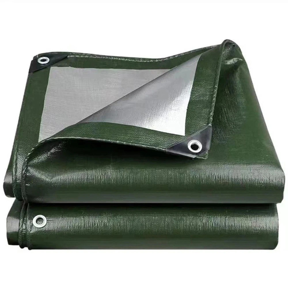 Plachta Krycí Zesílená Strong 5x6m 320g/m² Odolná Mrazu Vodotěsná Zelená