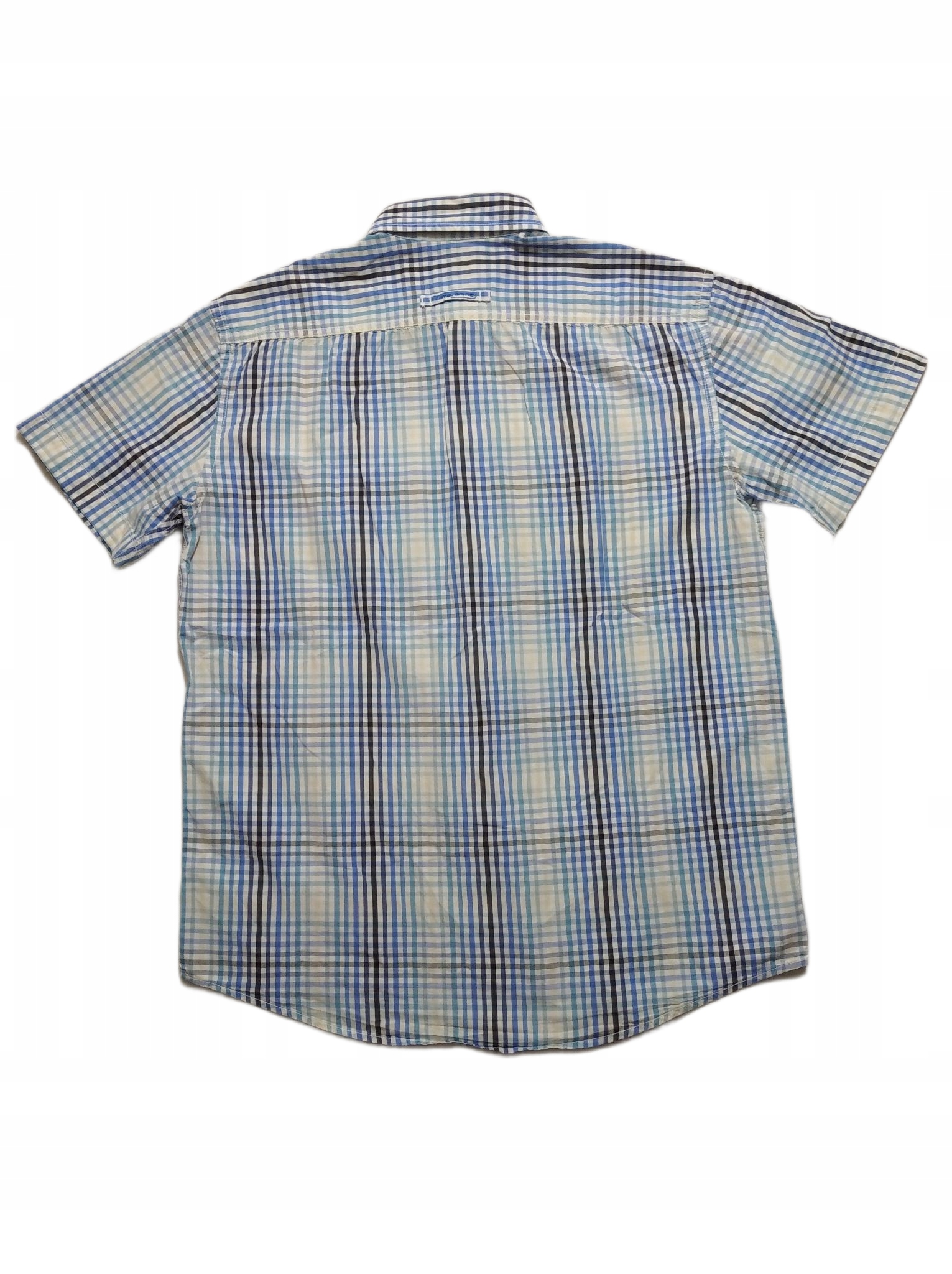 Koszula męska nieb kratka krótki ręk CAMEL ACTIVE Rozmiar XL