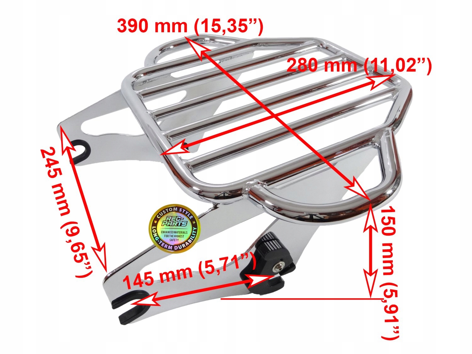 bagażnik szybkiego montażu do Harley Touring 09-22 Dopasowanie do pojazdu produkt dedykowany