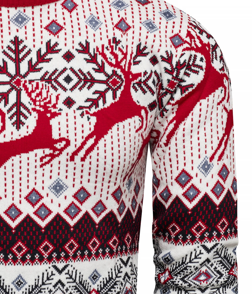 SWETER MĘSKI ZIMOWY Z GOLFEM NORWESKI STYL rozmiar S Marka Recea