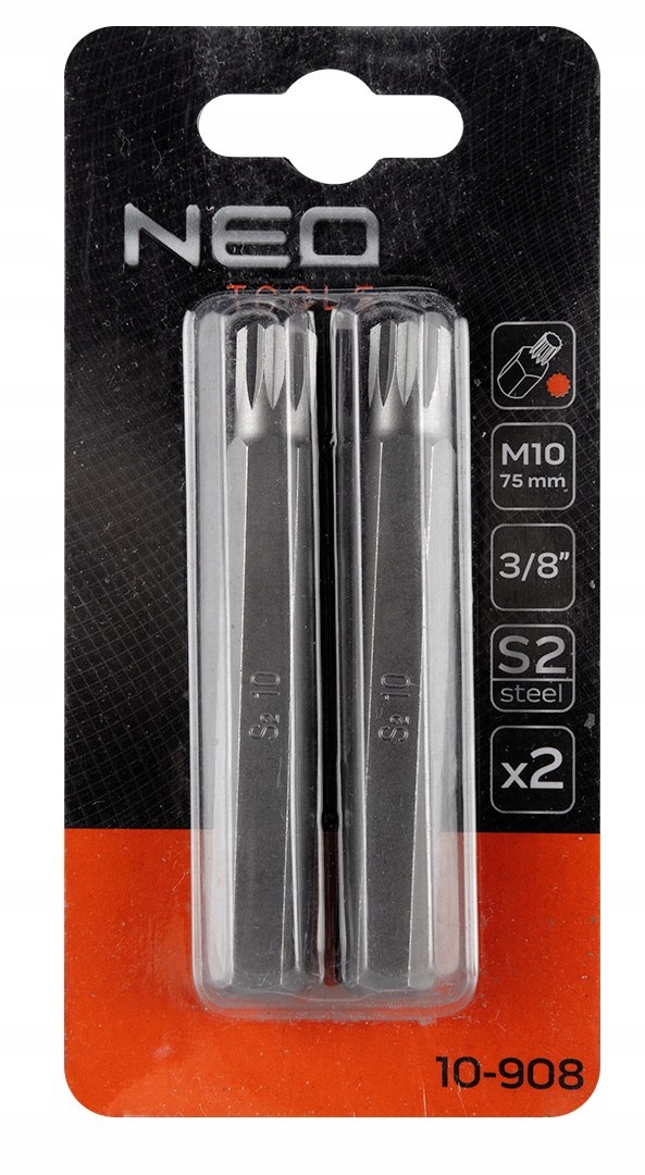 Końcówka Spline M10 x 75 mm, S2 x 2 szt. Marka Neo Tools