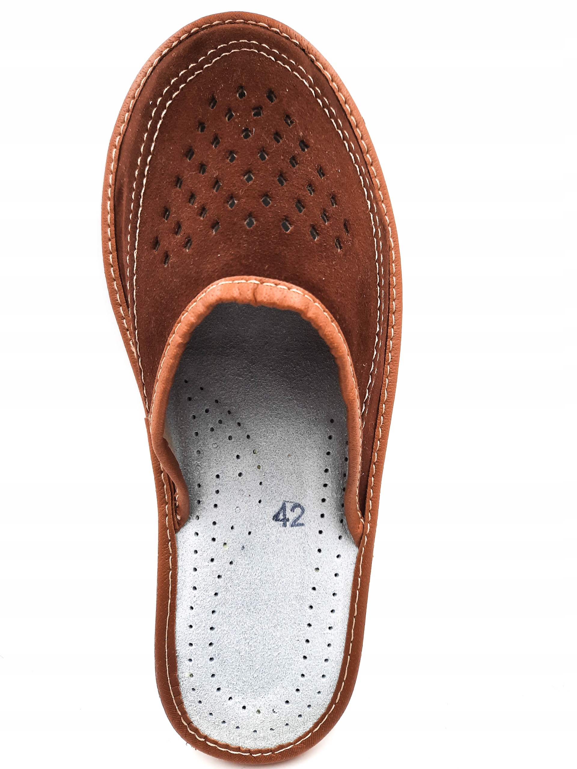 PANTOFLE GÓRALSKIE SKÓRZANE KAPCIE LACZKI ZAMSZOWE