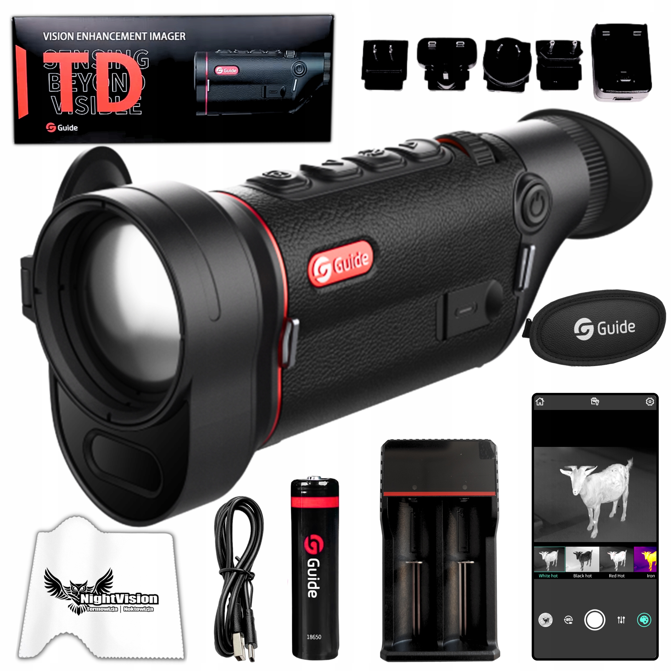 Termovizní kamera Monokulární termovizní kamera Guide TD633L TD3