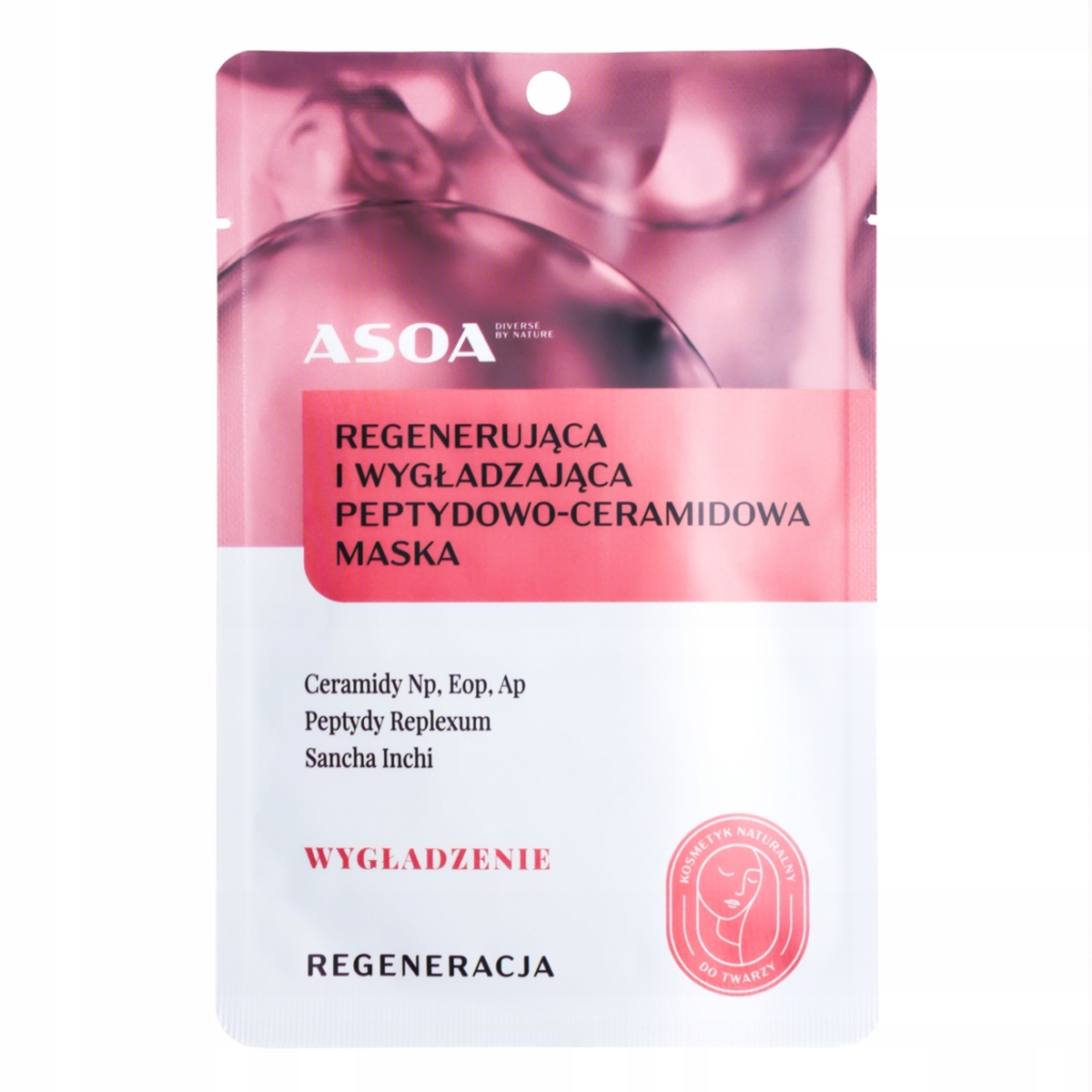 Asoa Textilní maska uklidňující a vyhlazující 30 g 1 ks