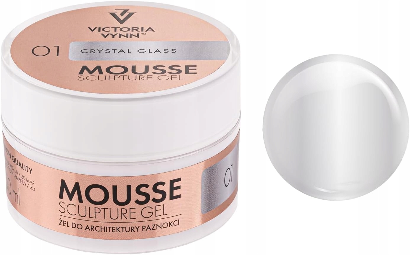 Mousse Gel Żel Budujący Z Tiksotropią 01 Crystal Glass