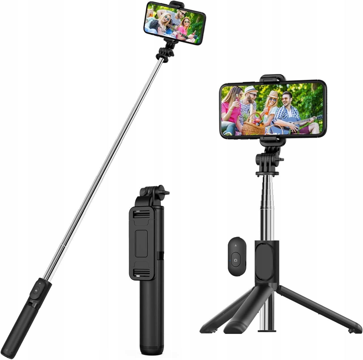 Selfie-stick Statyw z pilotem do 101 cm SelfieShow