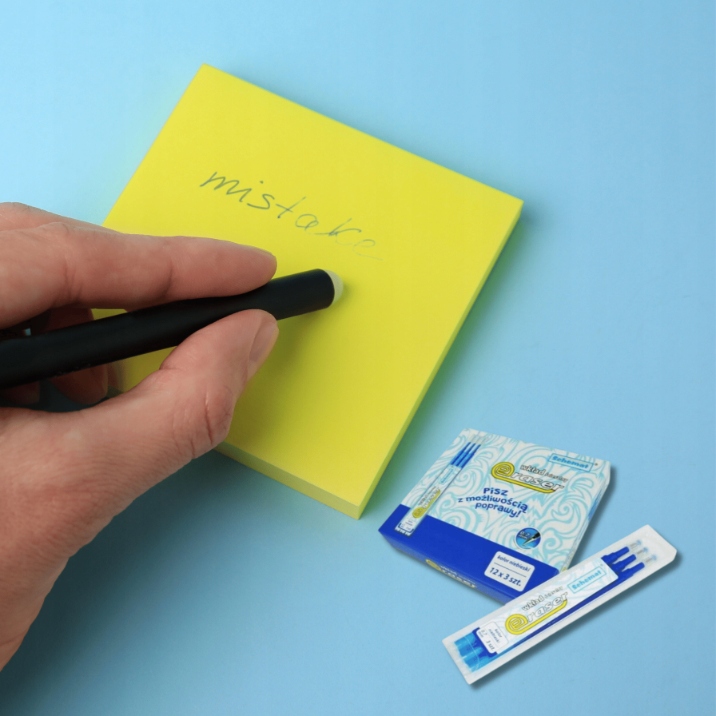 wkłady do długopisów ścieralnych  36szt NIEBIESKI Eraser 3558 — 8