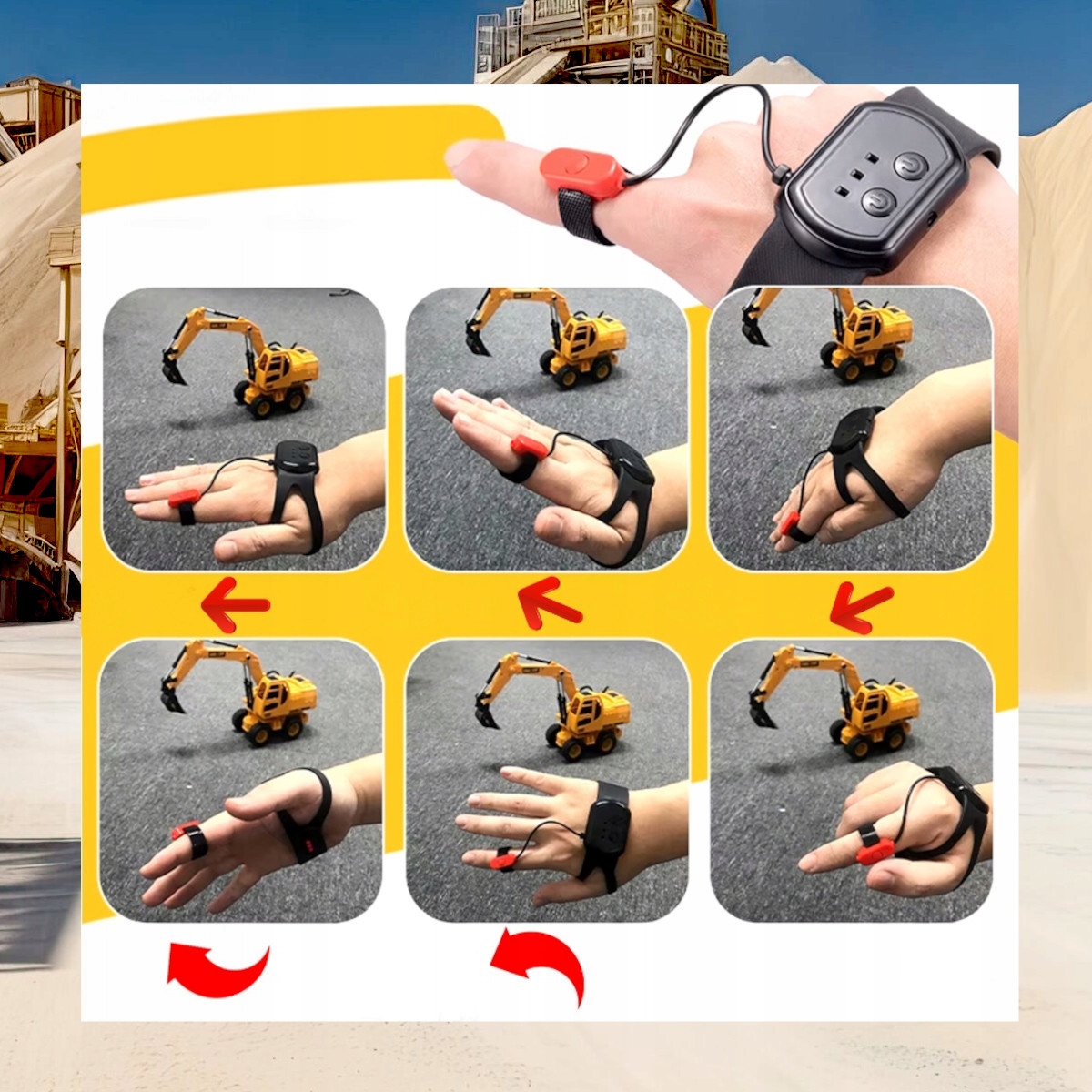 KOPARKA R/C ZABAWKA DLA DZIECI ZDALNIE STEROWANA GESTEM RĘKI RUCHOMA ŁYŻKA Informacje dot. bezpieczeństwa i zgodności produktu Nie nadaje się dla dzieci w wieku poniżej 36 miesięcy