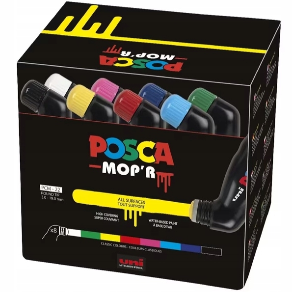 Sada popisovačů Uni Posca PCM-22 8 kusů NaBiurQ