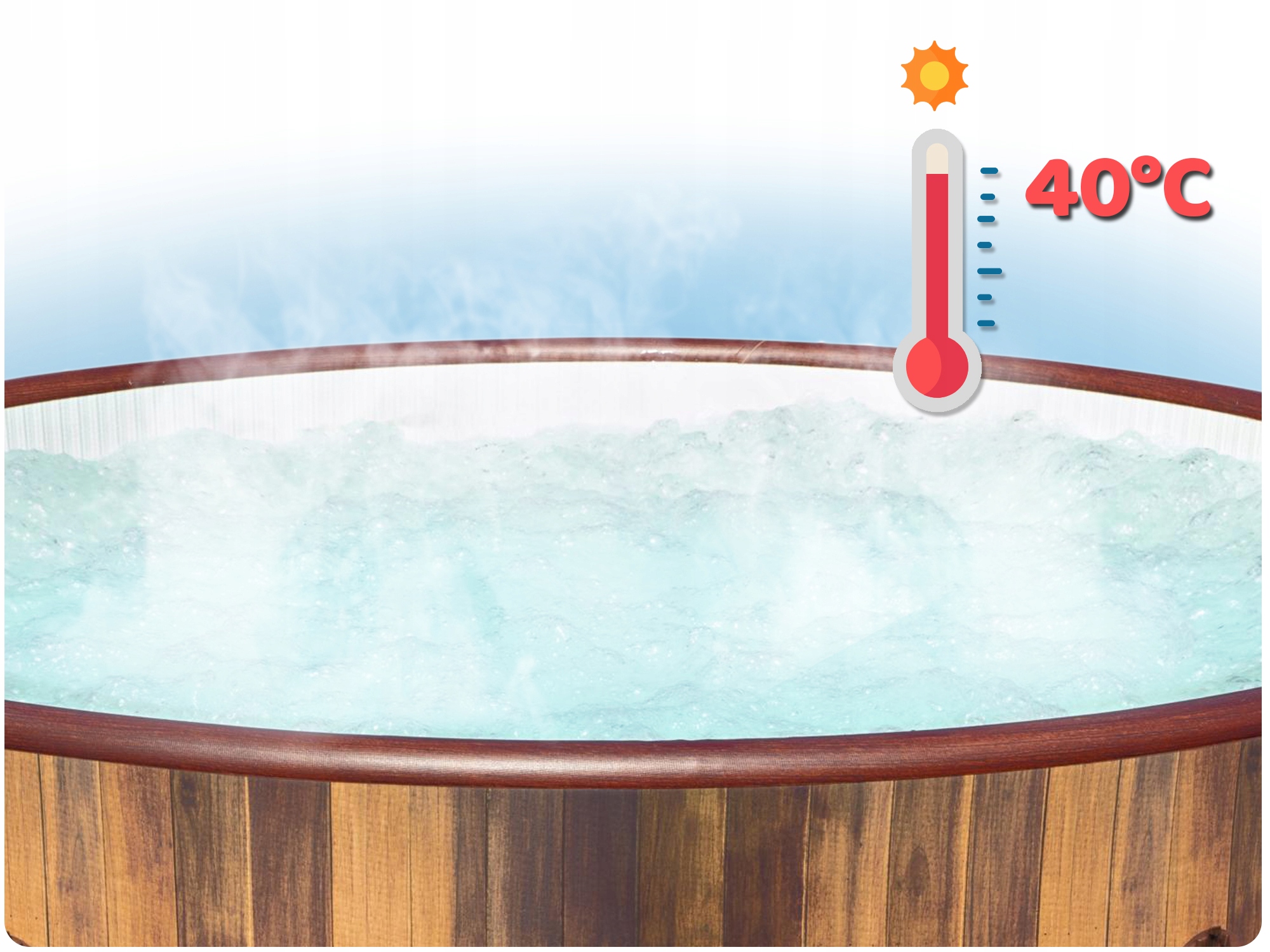 JACUZZI Pripučiamas SPA 7 asmenų hidromasažas „Bestway Round“ forma