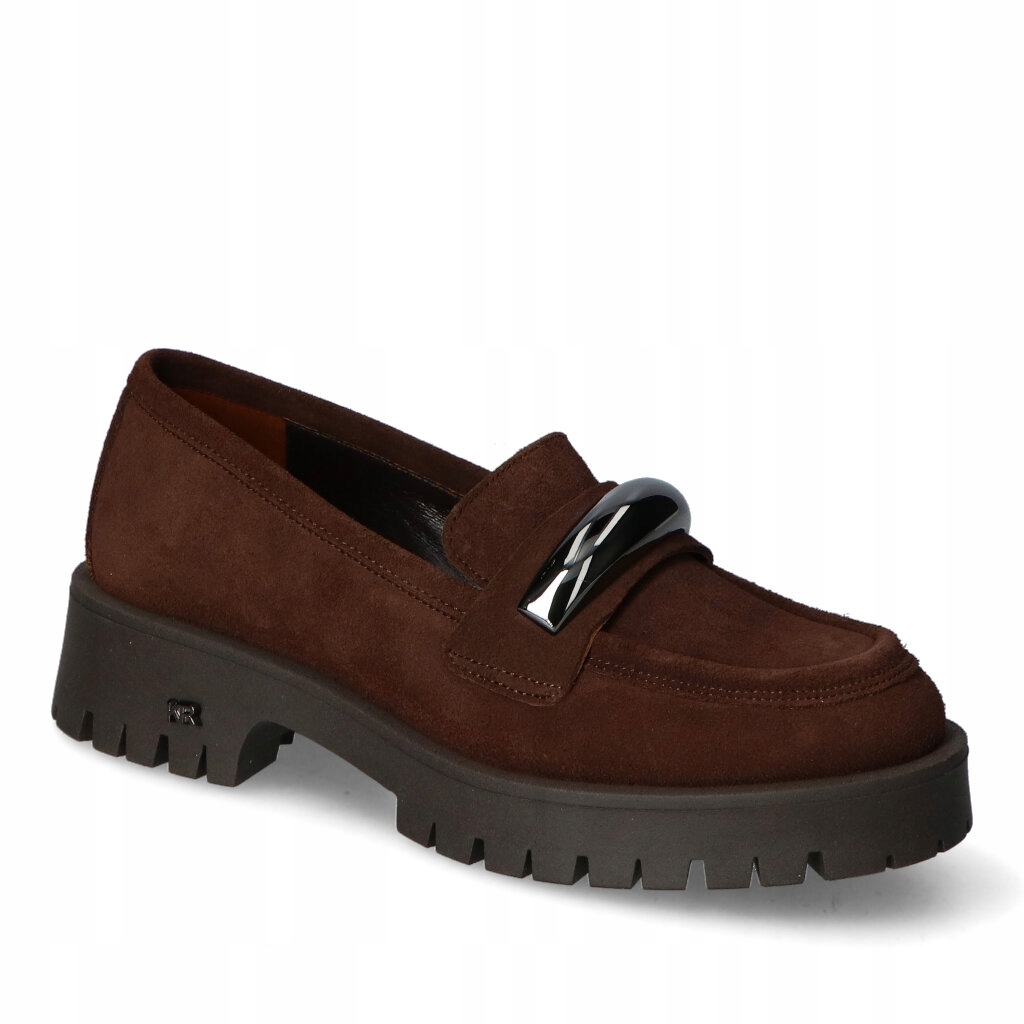 Mokasíny Karino 5563/008-P Čokoládový velur 40