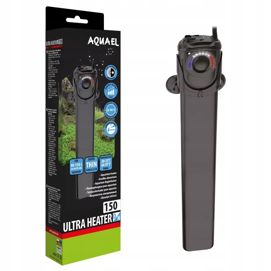 Levně Aquael Ohřívač Ultra Heater Day&night 150W Akvarijní Ohřívač S Termostatem