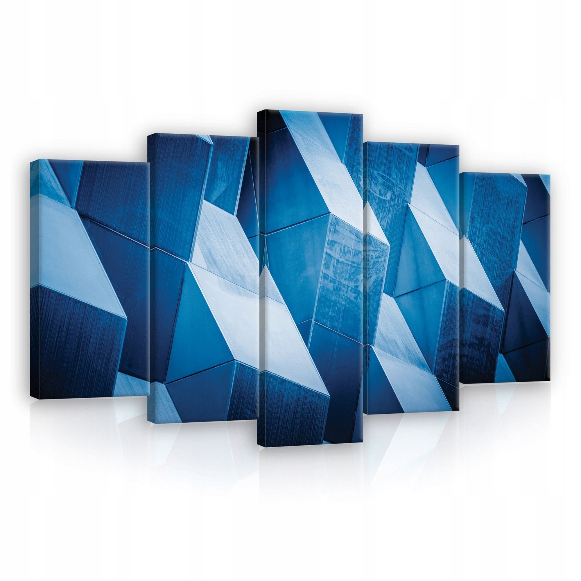 Obraz 100x60 Abstrakce geometrie moderní high-tech minimalismus modrý