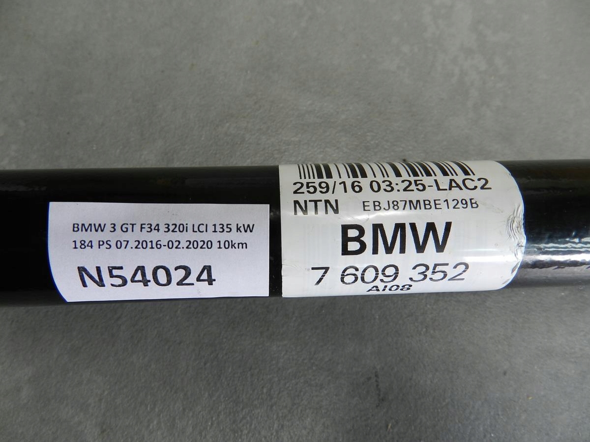 BMW 3 F34 semi-axis right rear part 7609352