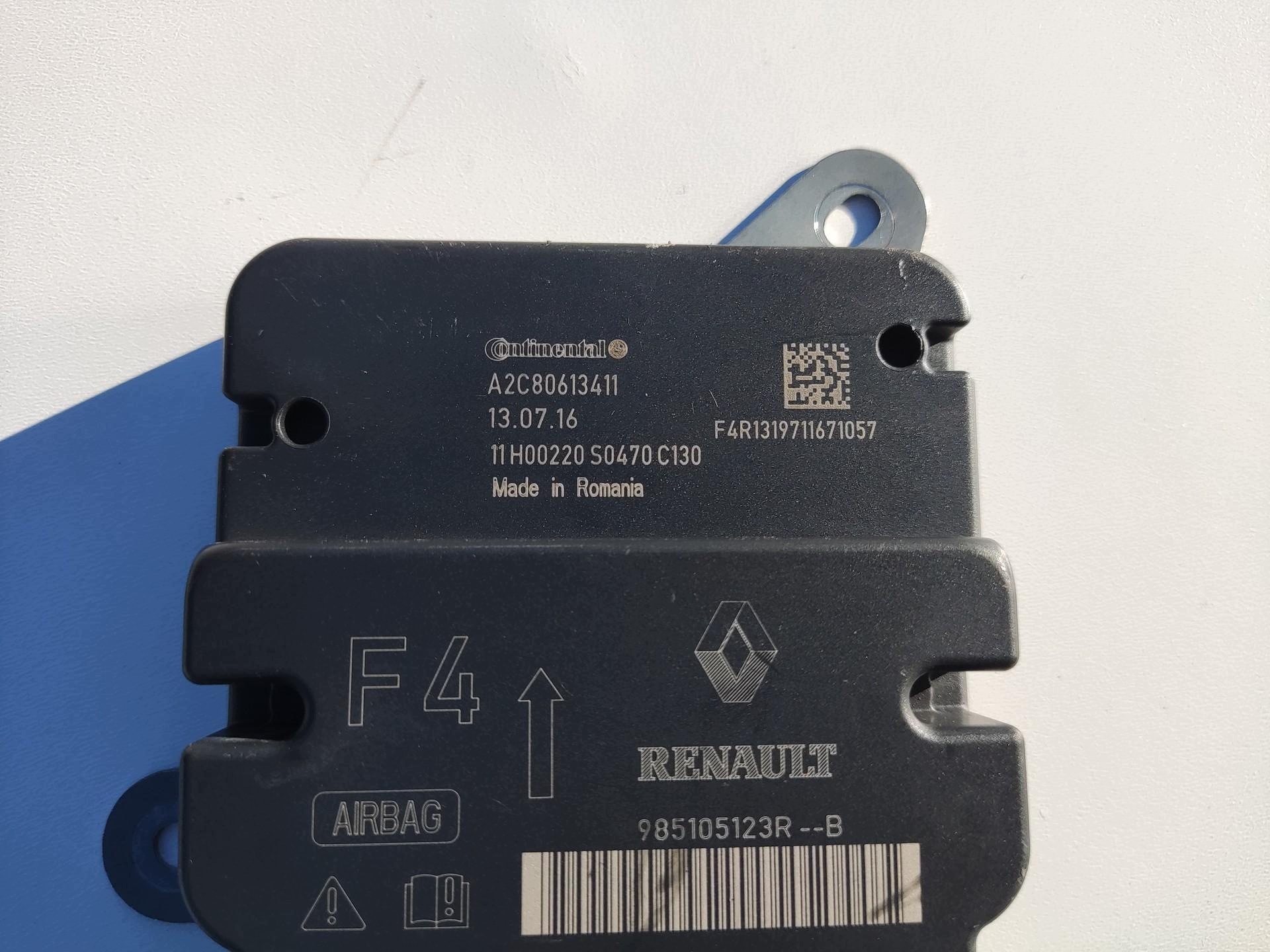panneau d'instruments console airbag airbag courroies de tension SENSOR RENAULT CAPTUR et 2013-2016