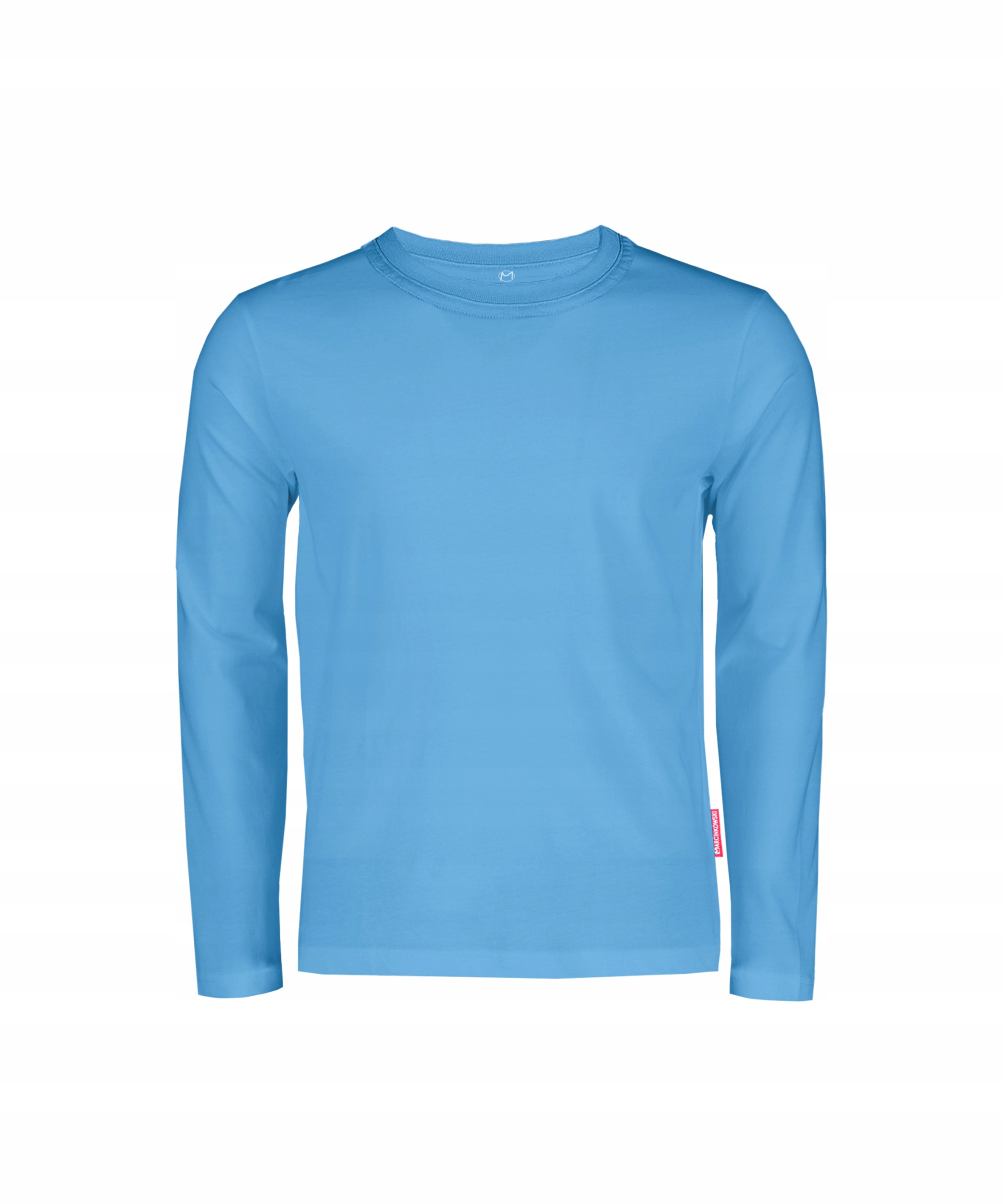 BLUZKA BŁĘKITNA 104 GŁADKA BAWEŁNIANA DŁUGI RĘKAW DZIECIĘCA KOSZULKA BLUE Marka Marcinkowski