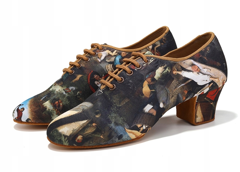 Buty Taneczne Do Tańca Treningowe Praktisy Ćwiczki Oxford 4,5cm Rozmiar 36