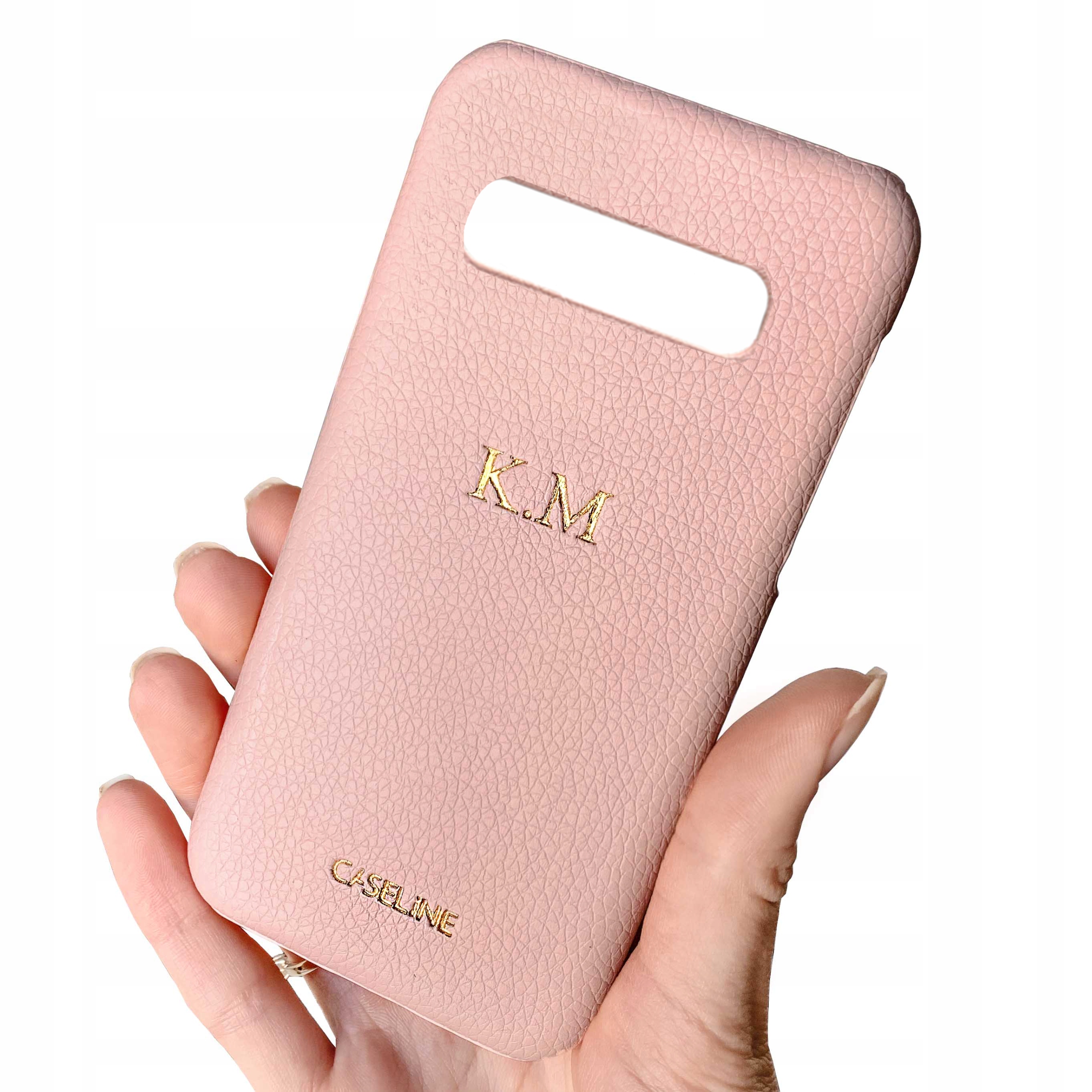 

Etui Monogram do Samsung S10 inicjały róż
