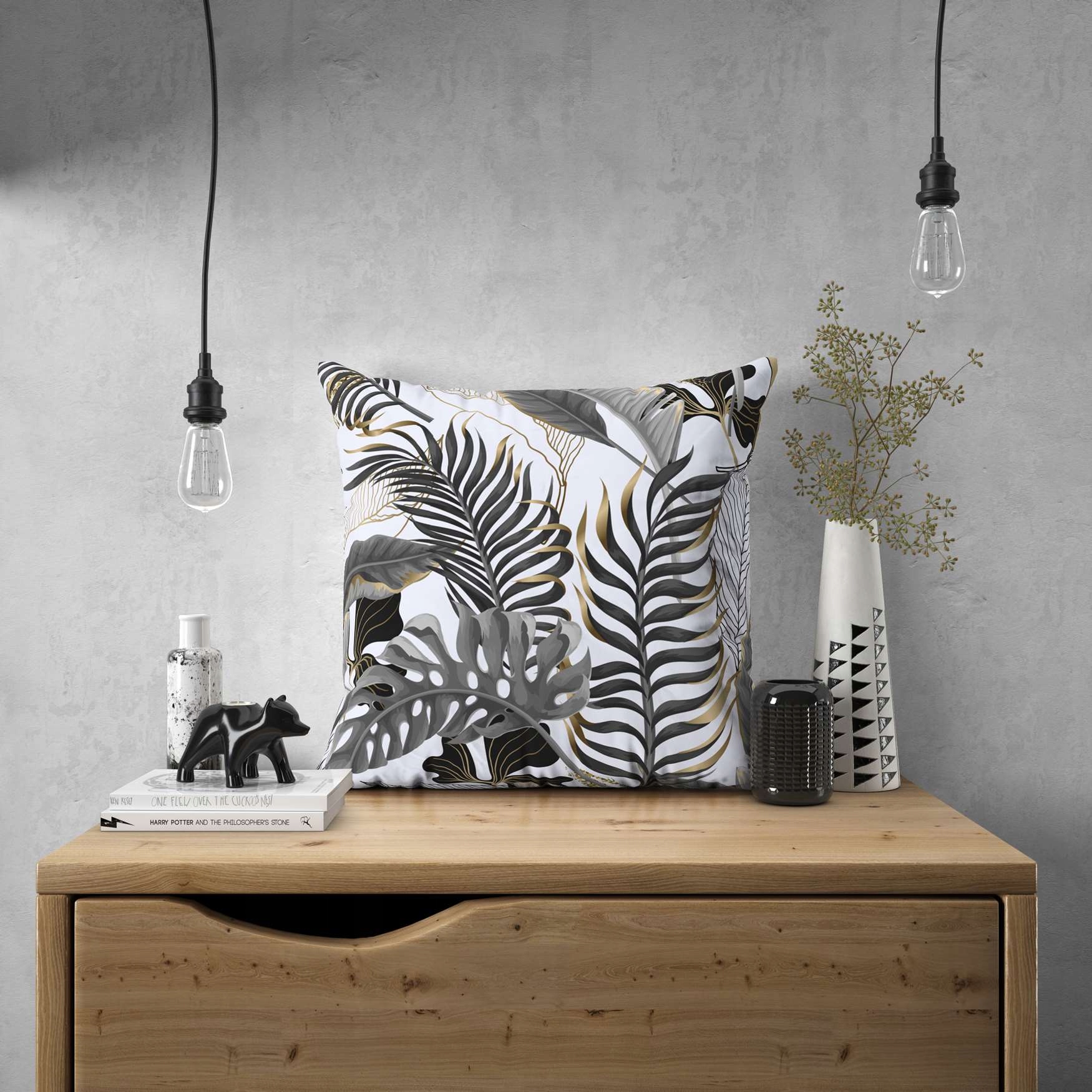 POSZEWKA NA PODUSZKĘ LIŚCIE MONSTERA 50x50 JASIEK 046 Rodzaj dekoracyjna