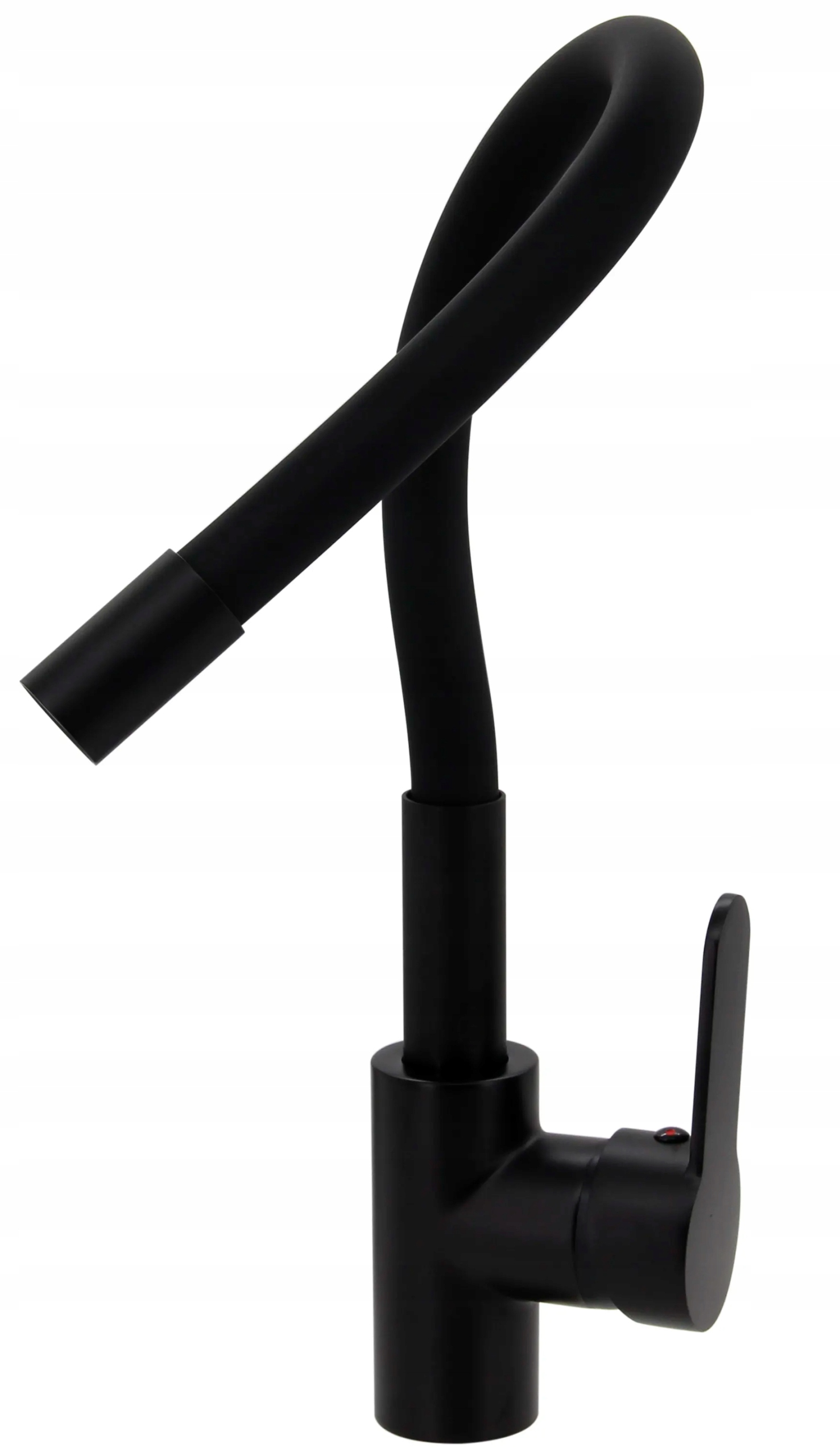 BATERIA KUCHENNA CZARNA WYLEWKA KRAN GIĘTKA ELASTYCZNA ZLEWOZMYWAKOWA FLEX Typ jednouchwytowa