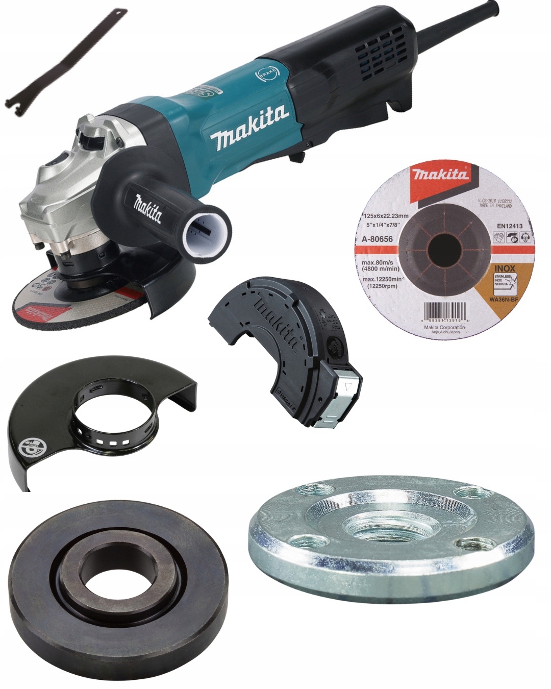 Makita úhlová bruska síťová 125 mm 1900 W s pozvolným rozběhem GA5094