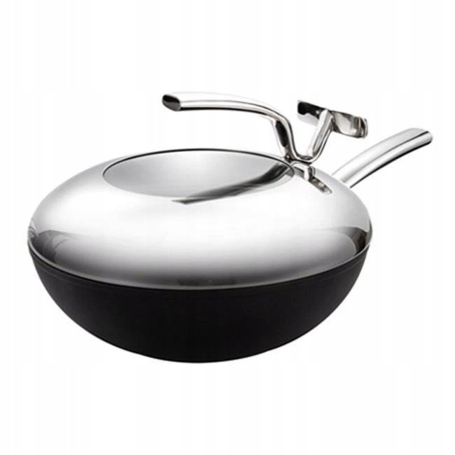 Wok ocel o průměru 30 cm s víkem Tescoma