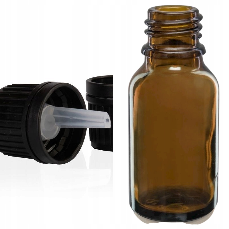 

Butelka szklana 10ml z kroplomierzem czarnym x100