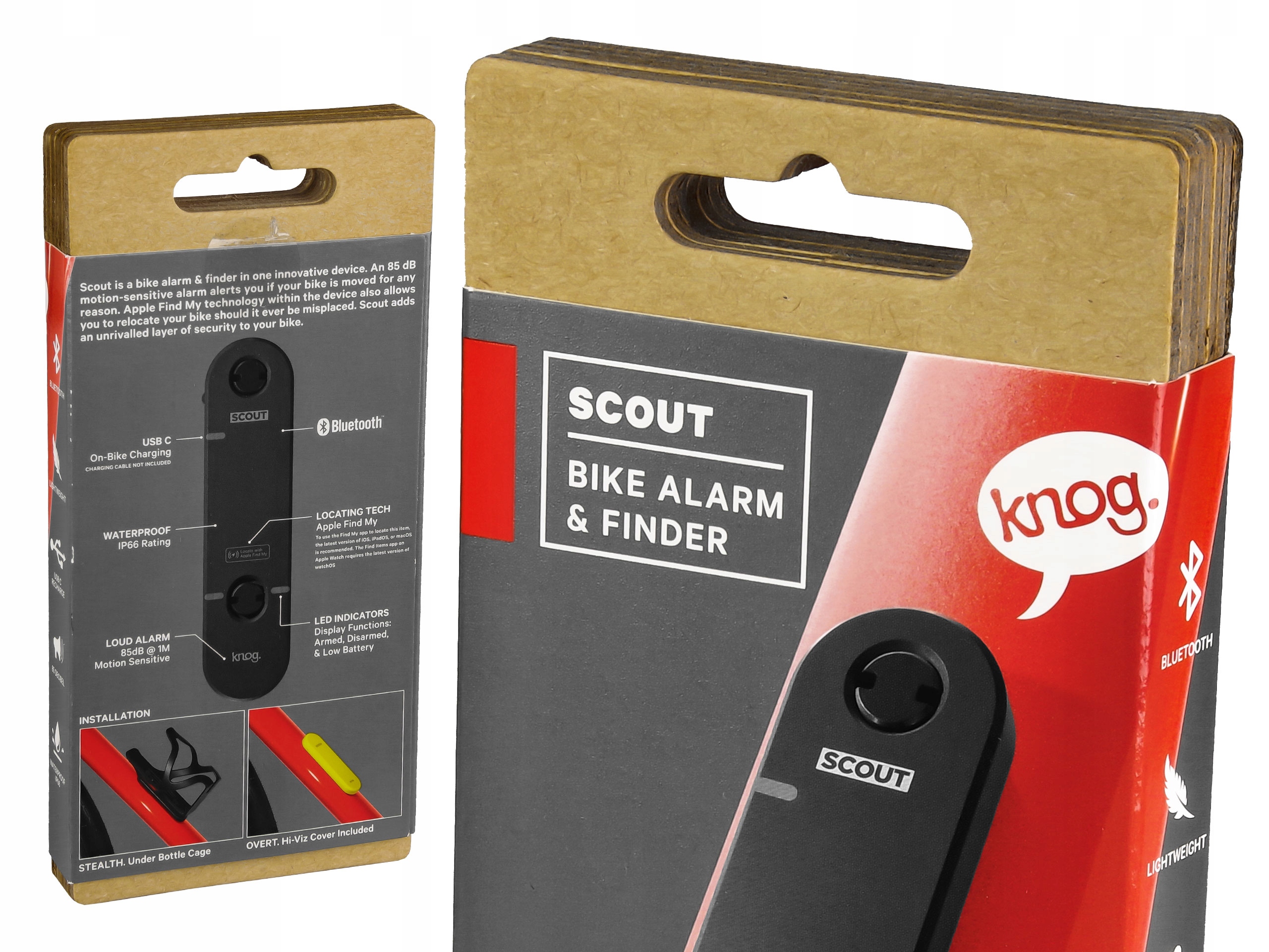 ZABEZPIECZENIE LOKALIZATOR GPS KNOG SCOUT ALARM ROWEROWY iOS Model Scout