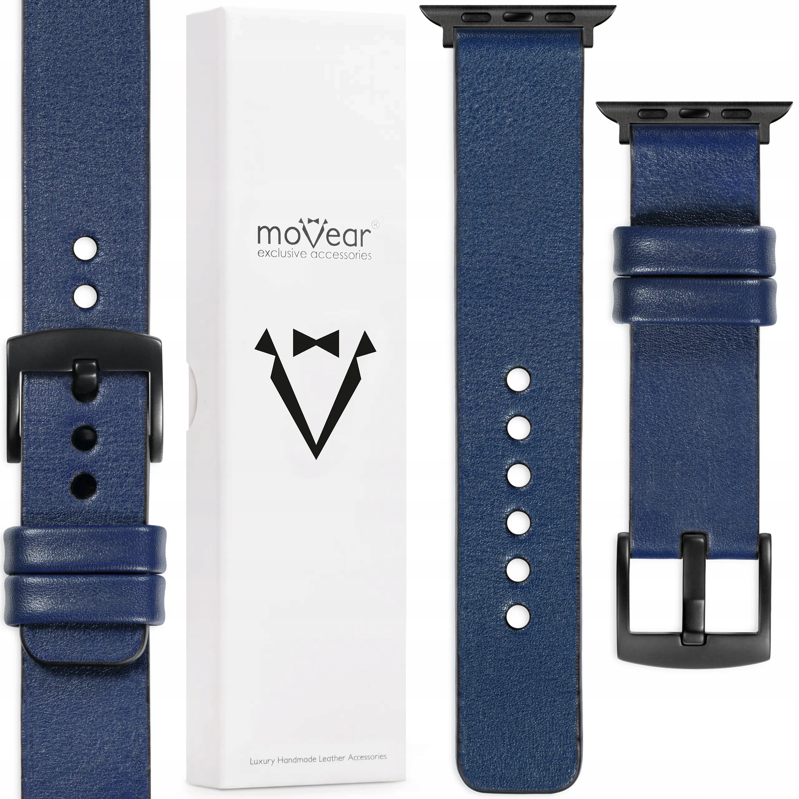 Pásek pro Apple Watch 49/46-44 mm Kožený Exkluzivní Movear