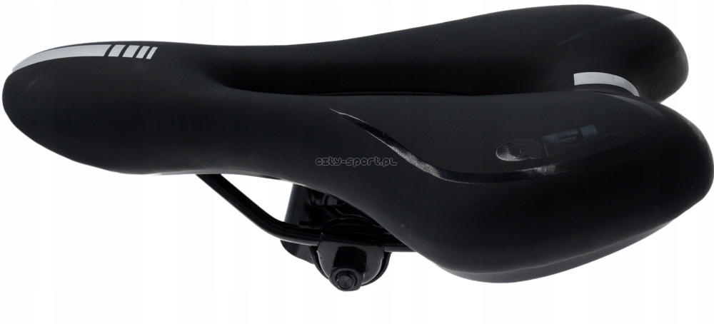 ERGONOMICZNE Żelowe siodełko UNISEX LEOSHI GEL BLK Model MTB
