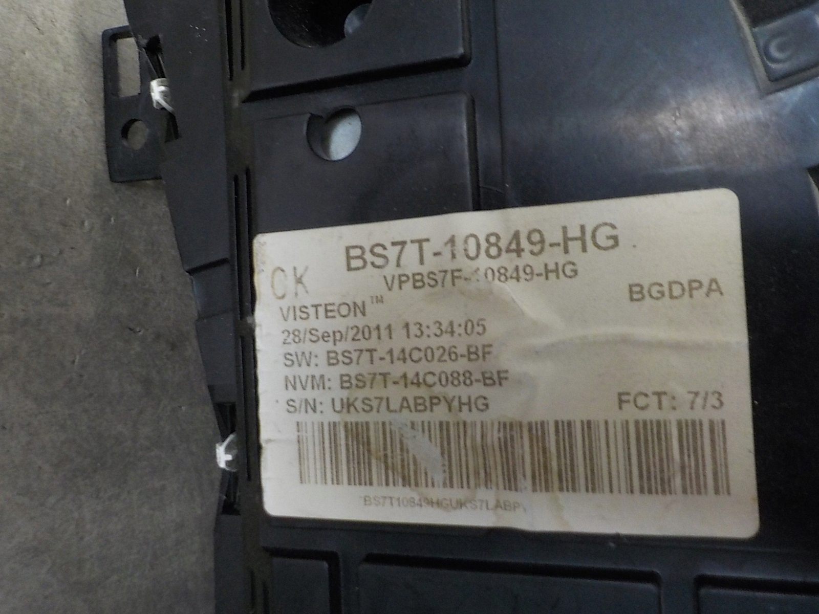 FORD FOCUS II LIFT dials dials BS7T-10849-HG