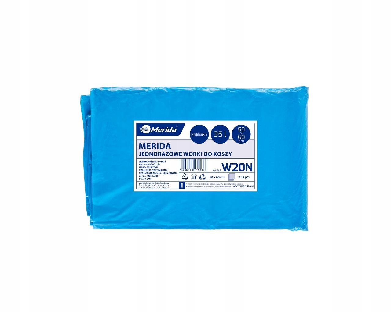

Merida Worki Na Śmieci Niebieskie 35 L Grube Mocne