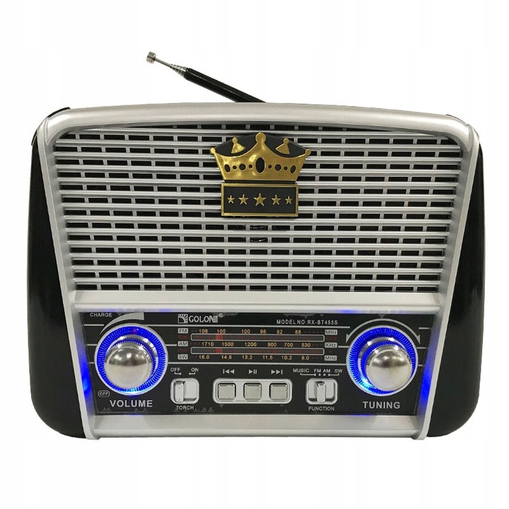 RADIO SOLARNE PRZENOŚNE RETRO AKUMULATOR SOLAR Marka Golon