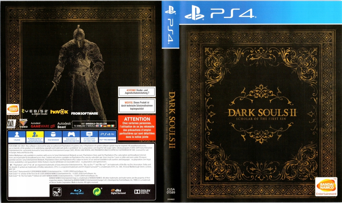 DARK SOULS II 2 SCHOLAR OF THE FIRST SIN PL PS4 Rodzaj wydania Podstawa