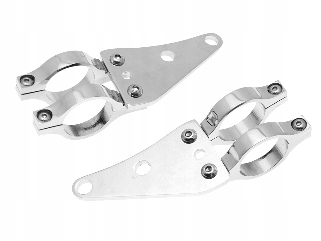 UCHWYTY REFLEKTORA PRZEDNIEJ LAMPY CHROM 41MM