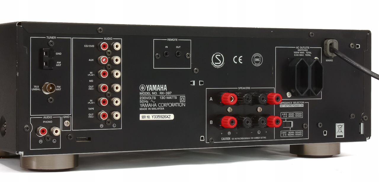 YAMAHA RX-397 NOWOCZESNY AMPLITUNER STEREO RDS System dźwięku 2.0
